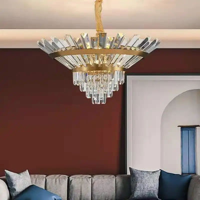 Đèn treo tròn sang trọng E14 Đèn treo cụm thủy tinh hun khói tùy chỉnh