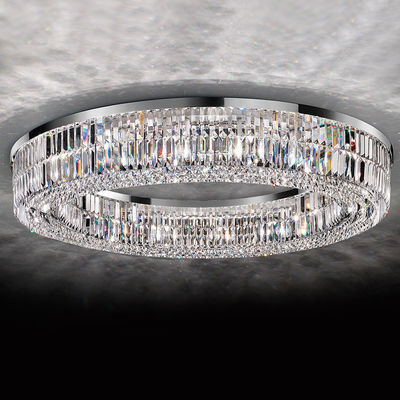 Quảng vuông K9 Crystal Flush Mount Trần nhà cao đèn chùm ODM
