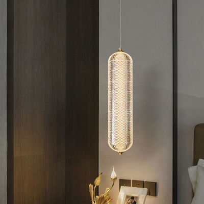 Đèn chùm acrylic hiện đại ba màu tùy chỉnh Đèn trần hình kim cương Chụp đèn