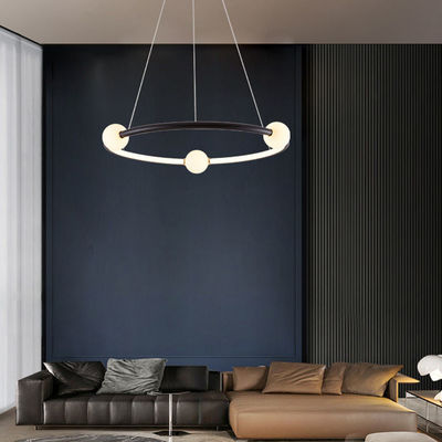Nordic Simple Gold Paint Scrub Ring Chandelier Đèn treo hiện đại ODM AC110V