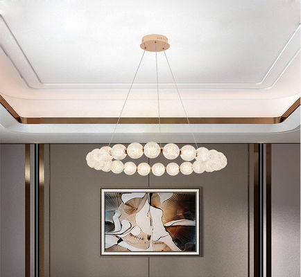 Tricolor Acrylic Ring LED Modern Pendant Light Pushbutton Switch 10 đến 30m2