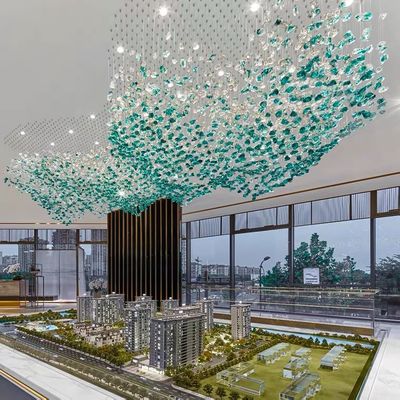 Phòng tiếp tân Crystal Round Shape Custom Chandelier Pendant Lamp K9