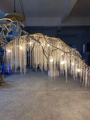 Kỹ thuật Đèn treo tùy chỉnh Đèn treo hiện đại K9 Crystal Raindrop Extra Large Chandeliers