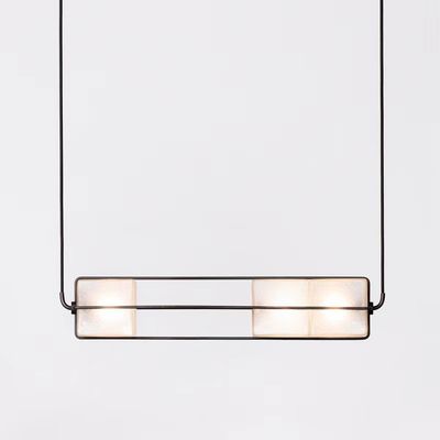 Đèn trần Led Crystal Sand White 24W 48W 72W Bar Cafe Đèn treo tùy chỉnh