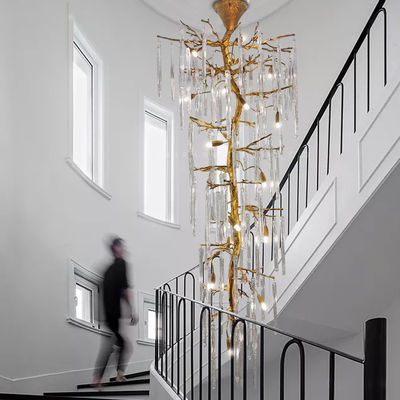Cầu thang Long Drop Custom Pendant Lights H65 đồng