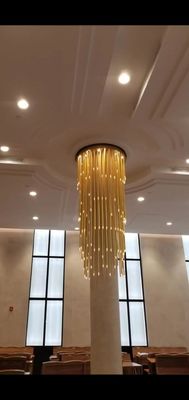 Phong cách thiết kế ba màu LED Đèn mặt dây chuyền tùy chỉnh cho cầu thang biệt thự song lập