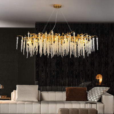 G9 Đèn chùm tiền sảnh hiện đại Đèn chùm Crystal Grand Hospitality Tiết kiệm năng lượng