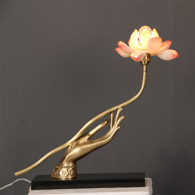 Đèn LED gia dụng bằng thủy tinh màu trắng điện Hình hoa sen 110V