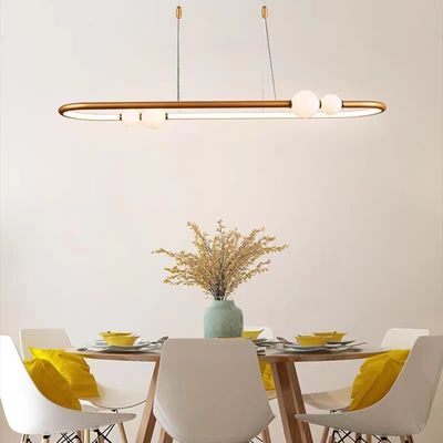 Nordic Simple Gold Paint Scrub Ring Chandelier Đèn treo hiện đại ODM AC110V