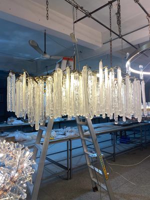Nordic Creative Ice Block Chandelier Đèn đèn đá tinh hoa sang trọng