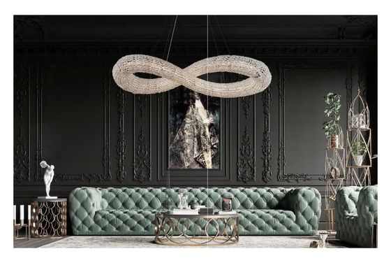 Art Light Luxury Crystal Chandelier For Living Room Nhà hàng Khách sạn Lobby