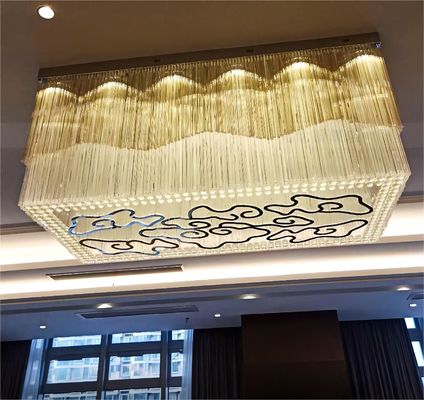 LED Trung Quốc phong cách Xiangyun thiết kế tùy chỉnh tinh thể trần cao đèn chùm