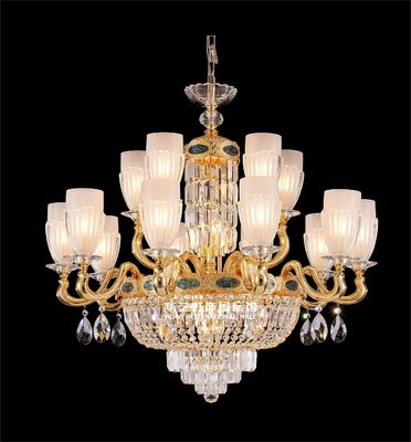 Custom Luxury Modern Chandelier Pháp phong cách LED E14