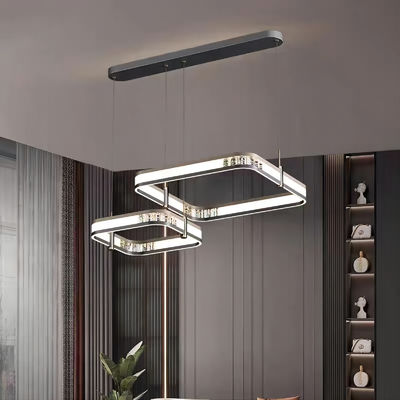 Acrylic hiện đại đơn giản Waltz Chandelier Ba chuyển đổi màu sắc