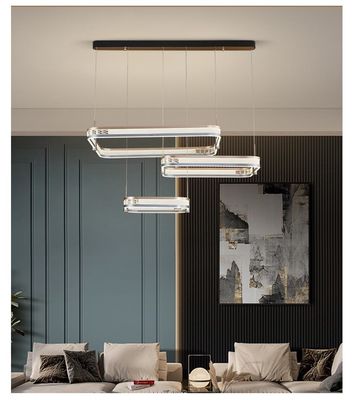 Acrylic Lampshade Waltz Chandelier Ba màu LED 270W 250W