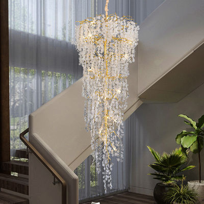 Big Huge Huge Custom Pendant Lights 9500lm Prefabricated Villa Luxury Pendant Ceiling Light