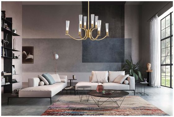 Chandelier thủy tinh đồng tùy biến Nhiều kích thước có sẵn