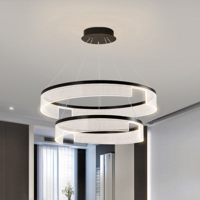 Nguồn ánh sáng LED Ước mơ Lobby đèn chùm phong cách hiện đại Với đèn chùm Acrylic truyền thông cao