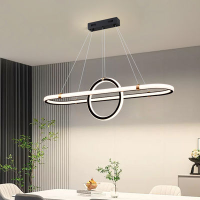 Đèn LED 92W / Ba màu Đen Nhà hàng đèn chùm Đèn nhẹ thoải mái