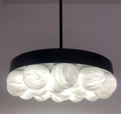 Nhà sang trọng Tây Ban Nha Alabaster Đèn đèn lồng Phòng khách Đồng Quanh Quả đá cẩm thạch Phòng ăn Phòng ngủ Ánh sáng