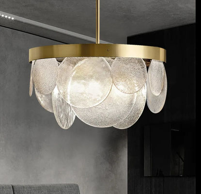 Nhập khẩu Modern Indoor Minimalist Round LED Pendant Lamp Nhà hàng trang trí Đèn Giả Đèn Bắc Âu Luxury Glass Pendant Light