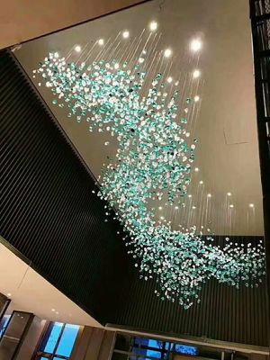 Thiết kế nghệ thuật khách sạn Crystal Glass Chandeliers