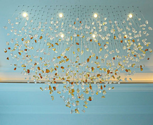 Đèn đèn acrylic hiện đại với trần nhà cao trong sảnh khách sạn Đèn đèn LED sáng