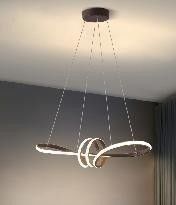 Nordic New Design Đèn treo màu Nhà hàng Đèn treo treo hiện đại Nghệ thuật Phong trào thiết kế sáng tạo sóng đèn chùm LED