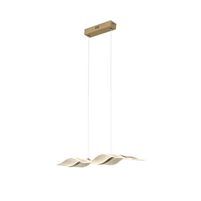 Nordic Chandelier Modern Luxury Large Long Strip Wave Shape Acrylic Lamp Bar Hotel Home Decorative Chandelier Đèn treo