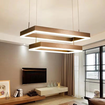 Phòng khách nhỏ LED đèn chùm hiện đại đơn giản hình chữ nhật ánh sáng Bắc Âu Lobby Nhà hàng Quán treo ánh sáng