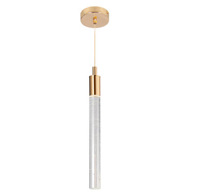 Phong cách sang trọng tối giản Đường treo trụ đơn Đường ngủ Giảm ánh sáng Crystal Pendant Light Modern