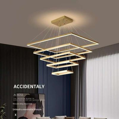 Acrylic hiện đại đơn giản hình chữ nhật ánh sáng Bắc Âu treo ánh sáng trong sảnh quán bar nhà hàng