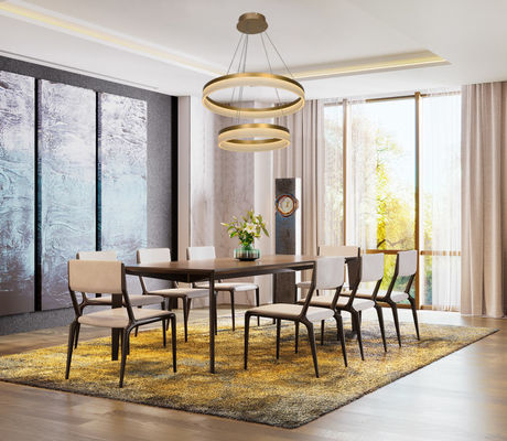 Tiết kiệm năng lượng Phòng khách Phòng ngủ Acrylic Ceiling Chandelier 84w Led Ring Pendant Lamp
