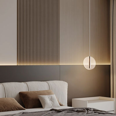 Vòng tròn Acrylic hiện đại đèn chùm LED nội thất sáng tạo nhà gác mái phòng ngủ cạnh giường học cầu thang trang trí nội thất