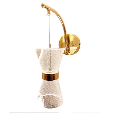 Modern Scrolling Living Room Back Wall LED Wall Lamp Phòng ngủ sáng và minh bạch Đèn tường Acrylic bên giường