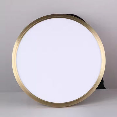 Modern Gold Body White Acrylic Shade Ceiling Lamp Phòng khách Vòng 24W 36W 54W Đèn trần kim loại LED