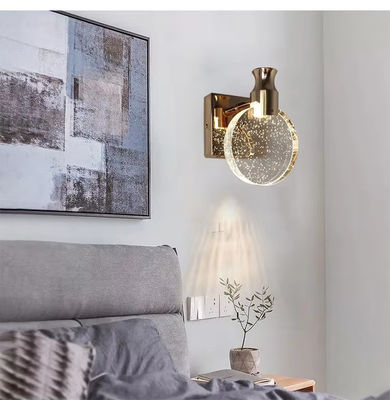 Đèn bóng đèn LED Crystal Chrome hiện đại được trang trí bằng đèn bóng đá tròn