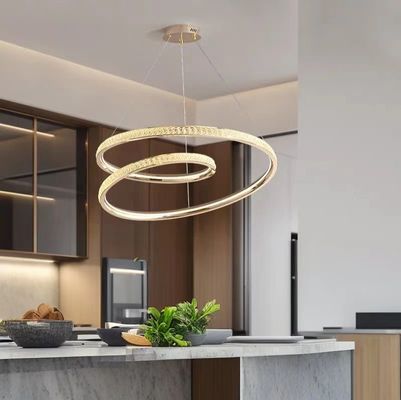 Modern Simple Italian Light Luxury Living Room Dining Room Bedroom Chandelier Ring Tiêu chuẩn tối giản