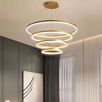 Đèn treo LED hiện đại Phòng ăn Đèn treo tròn 4 vòng Đèn treo treo treo treo treo treo