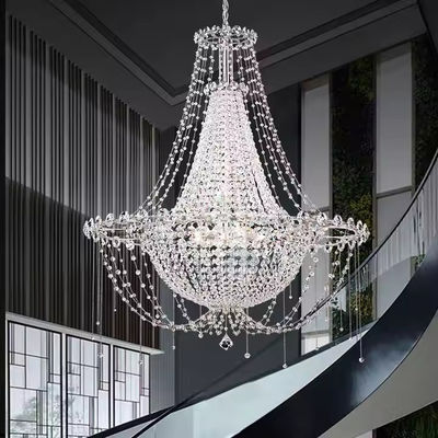 Ý K9 Master Bedroom Luxury Crystal Light Villa Living Duplex Staircase Princess Nhà trưng bày