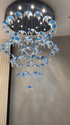 Glaze Art Ocean Theme Glass Starfish Chandelier Creative Decorative Chandelier (Thiết kế nghệ thuật thủy tinh)