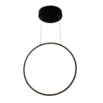 Đường treo dài Vòng tròn Vòng rỗng LED Đen trắng trang trí Đèn treo hiện đại