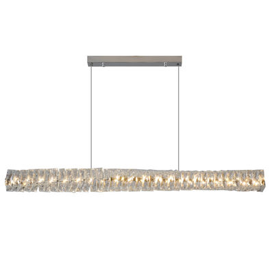 Golden Kitchen Island Pendant Light Đèn treo bằng thép không gỉ hình chữ nhật LED Bắc Âu