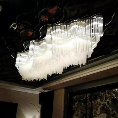 Đèn đèn lồng phòng khách sạn tinh thể tùy chỉnh Đèn đèn lồng phòng khách sạn lớn Phòng tiệc hội trường nghệ thuật Đèn đèn lồng kỹ thuật không chuẩn cầu thang thủy tinh Đèn đèn lồng phòng đám cưới Đèn đèn lồng đèn lồng
