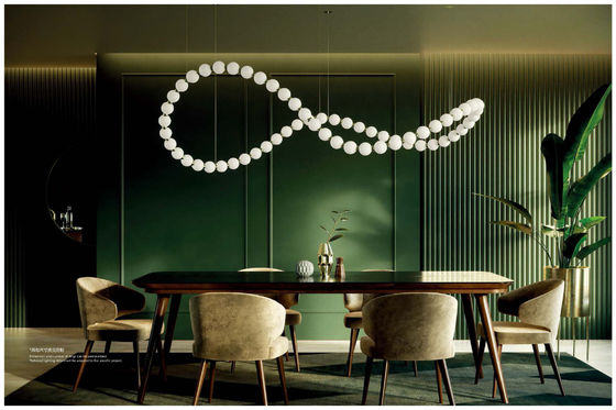 Đá cổ ngọc trai Buddha Glass Ball Villa Khách sạn Thiết kế sáng tạo Luxury High-End Chandelier Non-Standard High-End Custom