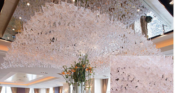 Khách sạn Lobby Glass Speaker Pendant Chandelier Khách sạn Bar lối đi Crystal Lamp KTV Club Creative Chandelier