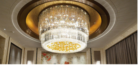 Khách sạn Đám cưới Thiết kế nội thất hiện đại Chiếc đèn LED hiện đại Trần treo đèn Villa Thang cầu thang khách sạn Chiếc đèn chùm tinh thể sang trọng