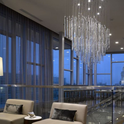 Đèn LED Treo Bắc Âu Chiếu Sáng G9 Chùm Đèn Bằng Kính Cho Chiếu Sáng Trong Nhà