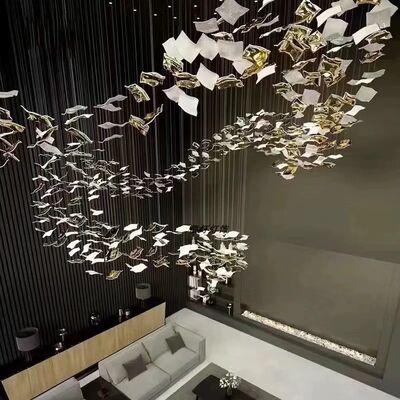 Thiết kế nghệ thuật tùy chỉnh trang trí đèn chùm biệt thự Nhà hàng Khách sạn Chandelier Quảng trường đồ gốm