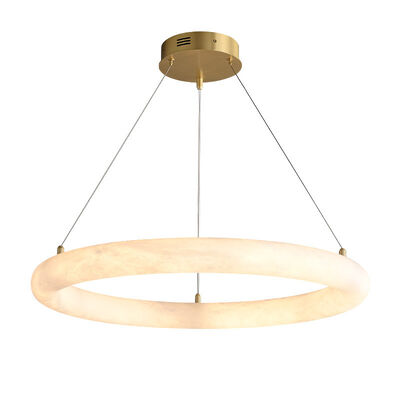 Đèn thả trang trí nội thất khách sạn bằng đá cẩm thạch Alabaster